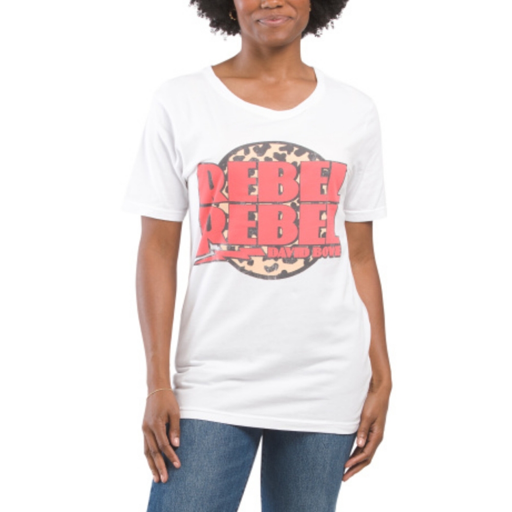 DAVID BOWIE RKB White Graphic T-Shirt